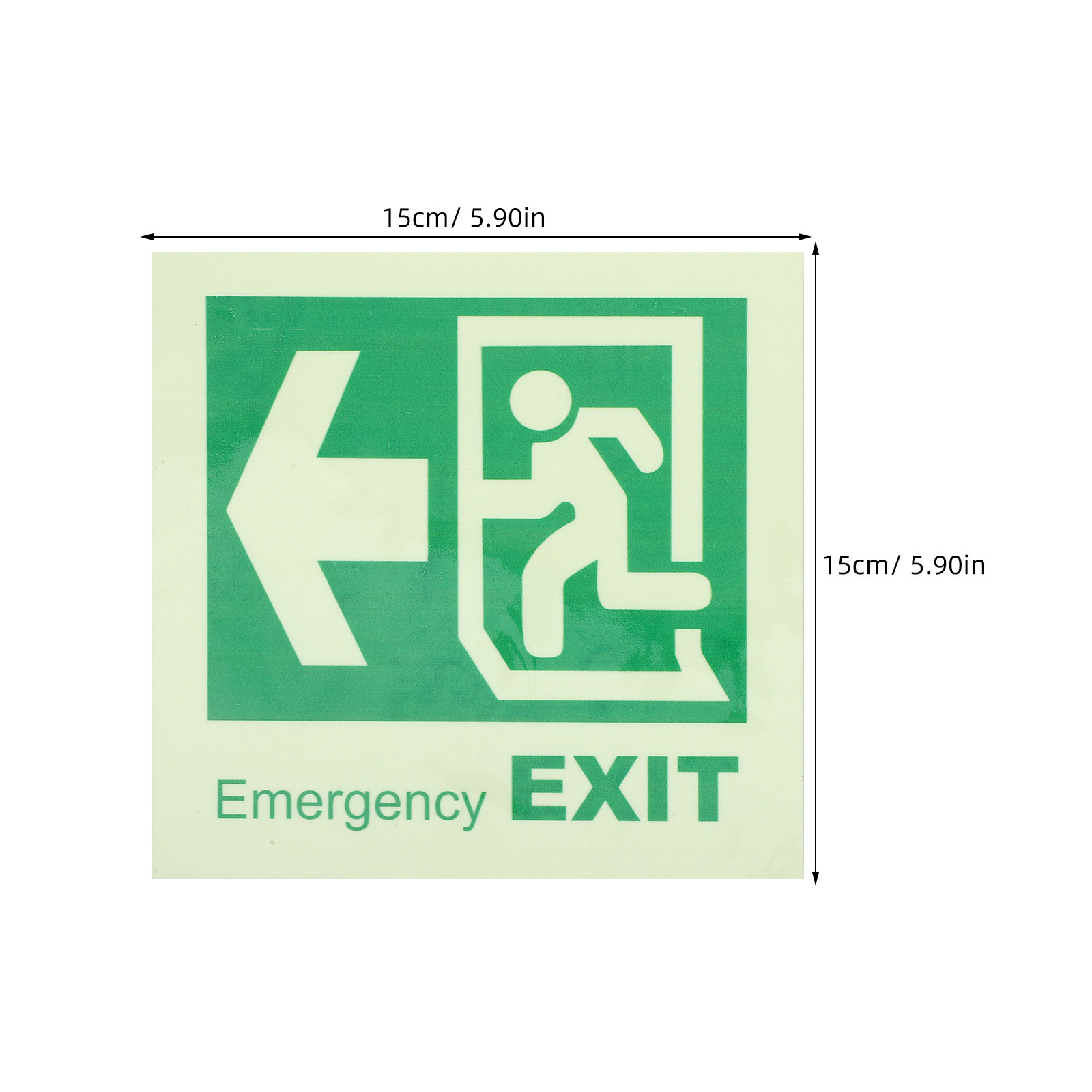 Luminous Self Adhesive Emergen - огляд і ціна Emergency Exit Sign