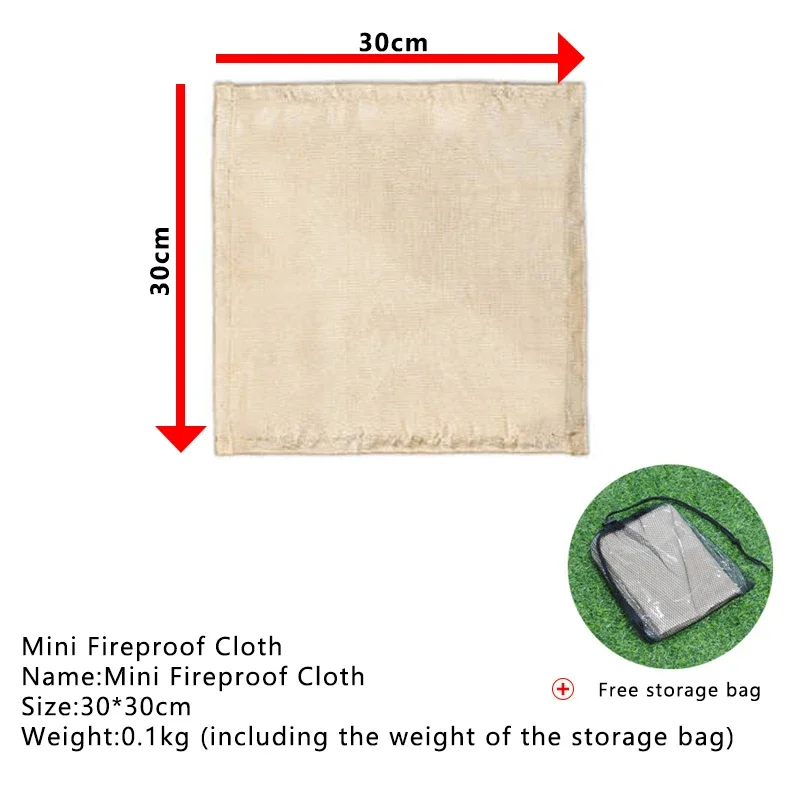 Outdoor Camping Fireproof Clot - огляд і ціна Fire Blanket Kitchen